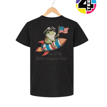 Still Unsupervised 4th Of July Frog Youth Tee