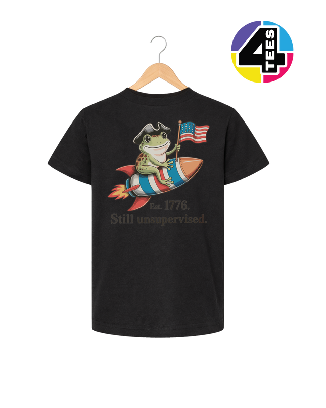 Still Unsupervised 4th Of July Frog Youth Tee