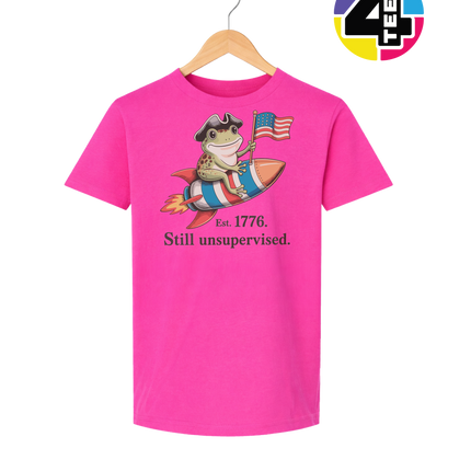 Still Unsupervised 4th Of July Frog Youth Tee