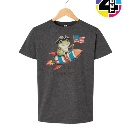 Still Unsupervised 4th Of July Frog Youth Tee