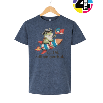 Still Unsupervised 4th Of July Frog Youth Tee