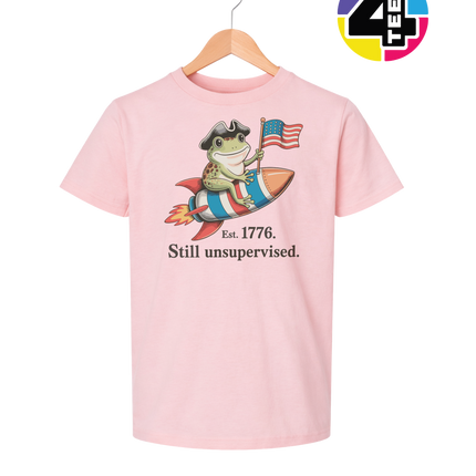 Still Unsupervised 4th Of July Frog Youth Tee