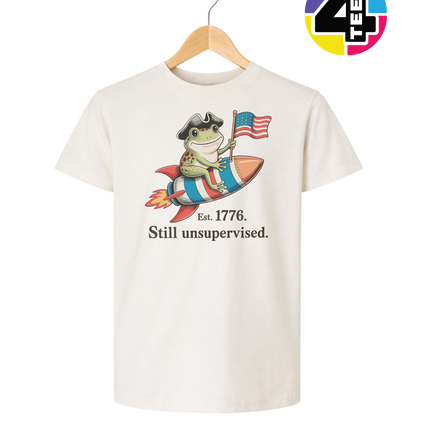 Still Unsupervised 4th Of July Frog Youth Tee