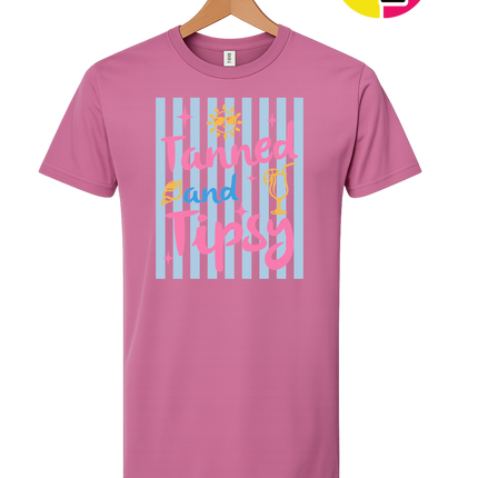 Tanned And Tipsy Tee