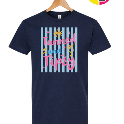 Tanned And Tipsy Tee