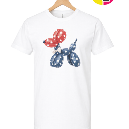 4th Of July Balloon Animal Tee