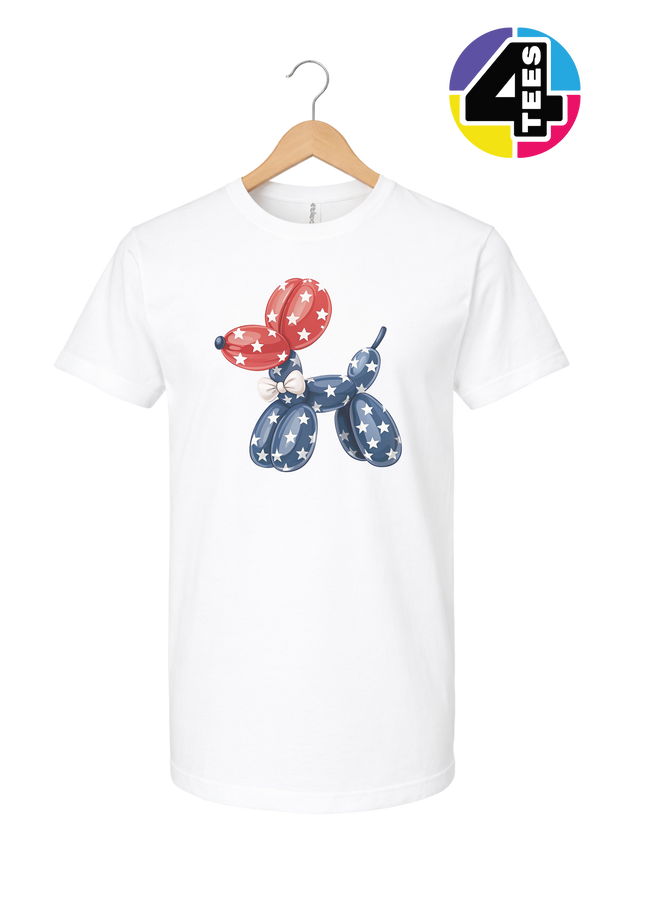 4th Of July Balloon Animal Tee