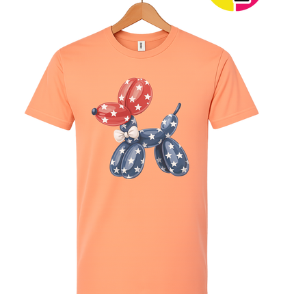 4th Of July Balloon Animal Tee