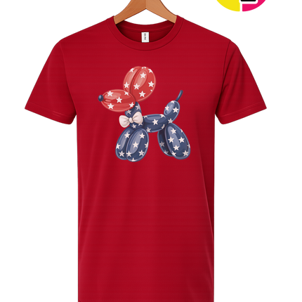 4th Of July Balloon Animal Tee