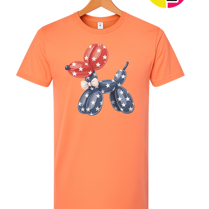 4th Of July Balloon Animal Tee