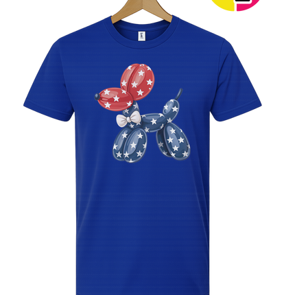 4th Of July Balloon Animal Tee