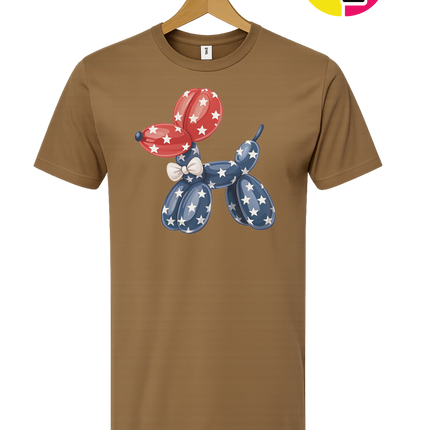 4th Of July Balloon Animal Tee
