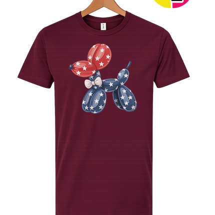 4th Of July Balloon Animal Tee