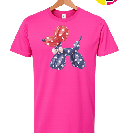 4th Of July Balloon Animal Tee