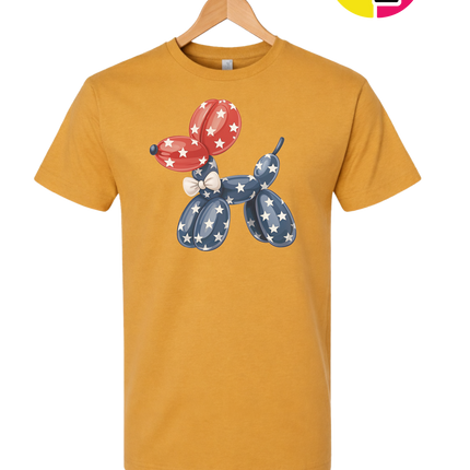 4th Of July Balloon Animal Tee