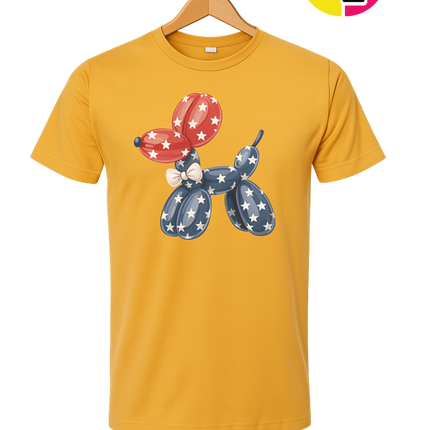 4th Of July Balloon Animal Tee