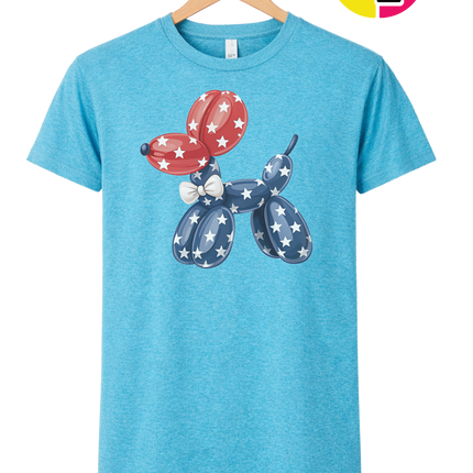 4th Of July Balloon Animal Tee