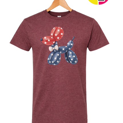 4th Of July Balloon Animal Tee