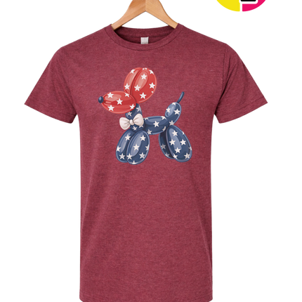 4th Of July Balloon Animal Tee