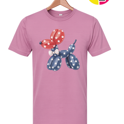 4th Of July Balloon Animal Tee