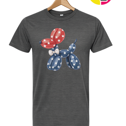4th Of July Balloon Animal Tee