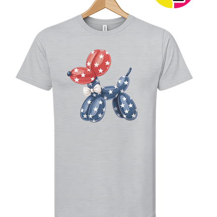 4th Of July Balloon Animal Tee