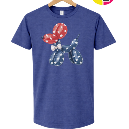 4th Of July Balloon Animal Tee