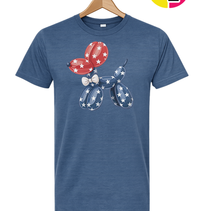 4th Of July Balloon Animal Tee