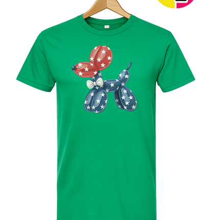 4th Of July Balloon Animal Tee