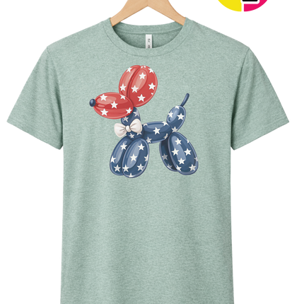4th Of July Balloon Animal Tee