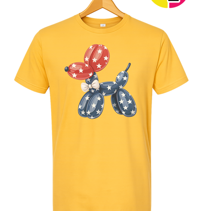 4th Of July Balloon Animal Tee