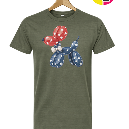 4th Of July Balloon Animal Tee
