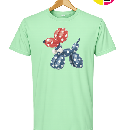 4th Of July Balloon Animal Tee