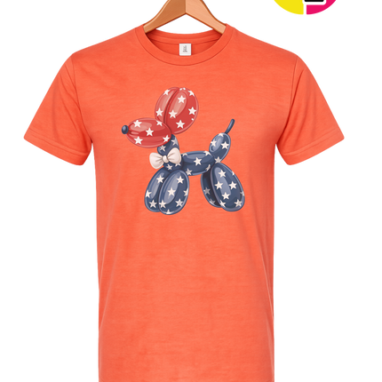 4th Of July Balloon Animal Tee