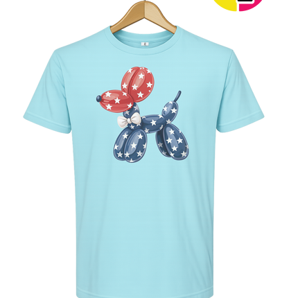 4th Of July Balloon Animal Tee