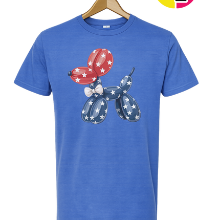 4th Of July Balloon Animal Tee