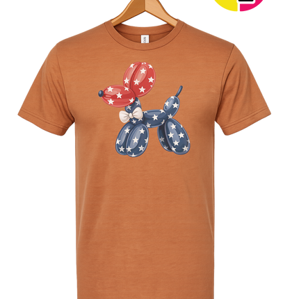 4th Of July Balloon Animal Tee