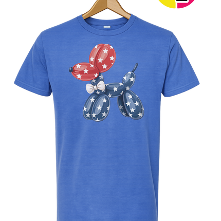 4th Of July Balloon Animal Tee