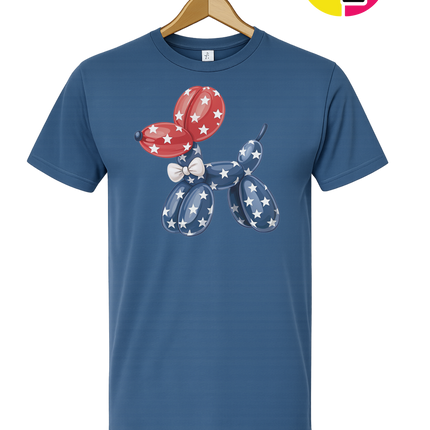 4th Of July Balloon Animal Tee