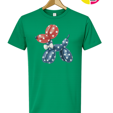 4th Of July Balloon Animal Tee