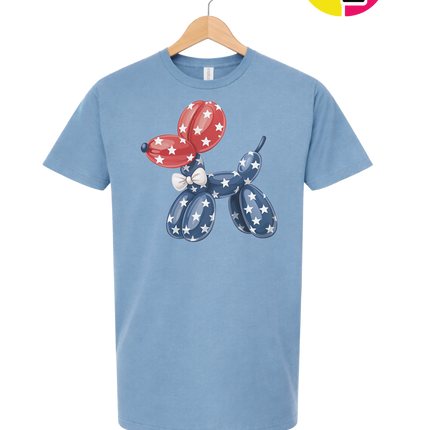 4th Of July Balloon Animal Tee