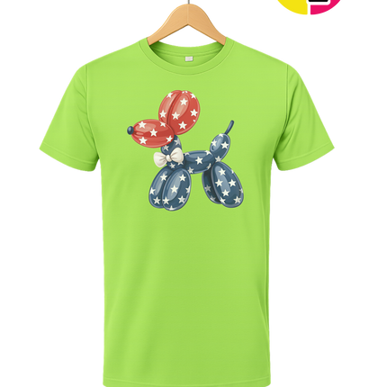 4th Of July Balloon Animal Tee