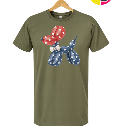 4th Of July Balloon Animal Tee