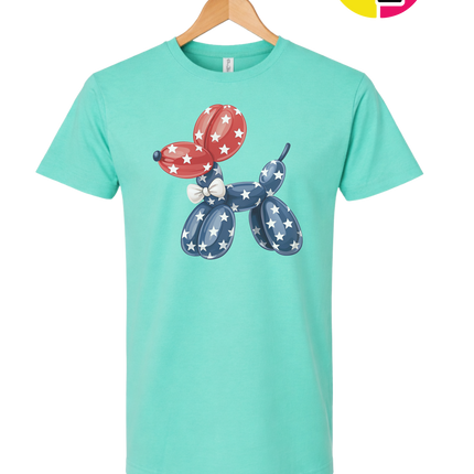 4th Of July Balloon Animal Tee