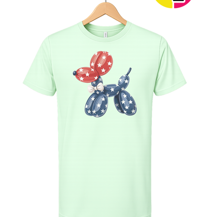 4th Of July Balloon Animal Tee