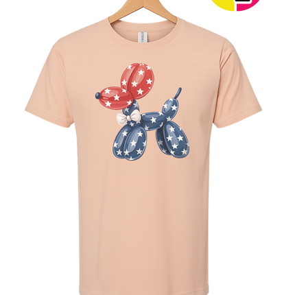 4th Of July Balloon Animal Tee