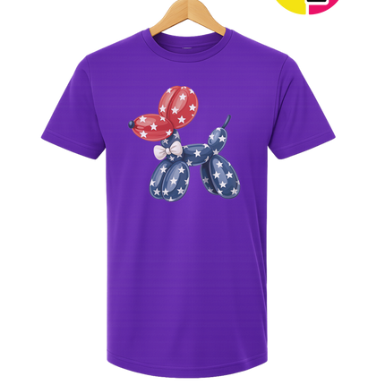 4th Of July Balloon Animal Tee