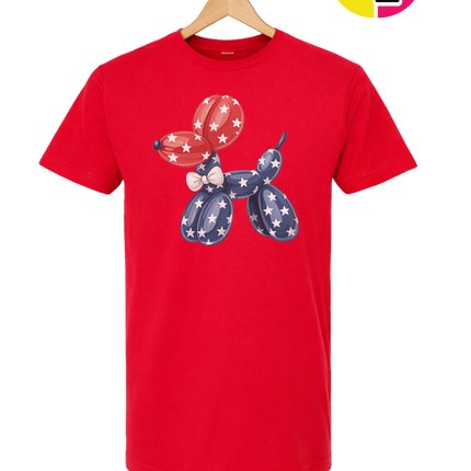 4th Of July Balloon Animal Tee