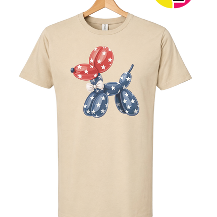 4th Of July Balloon Animal Tee