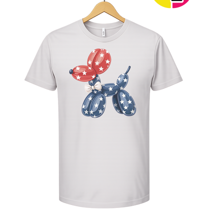 4th Of July Balloon Animal Tee